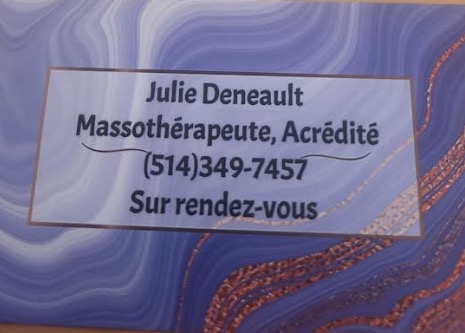 Massothérapie Julie Deneault