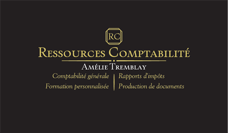 Ressources Comptabilité Amélie Tremblay