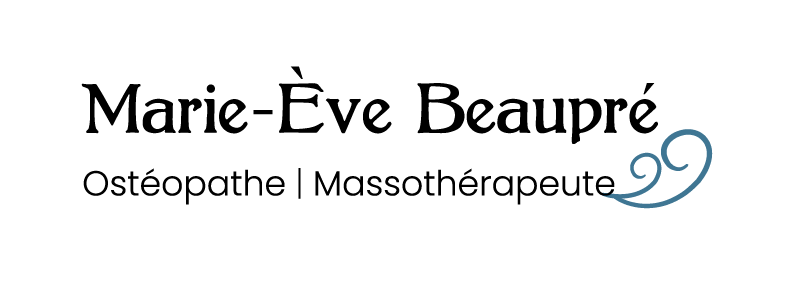 Marie-Eve Beaupré ostéopathe et massothérapeute