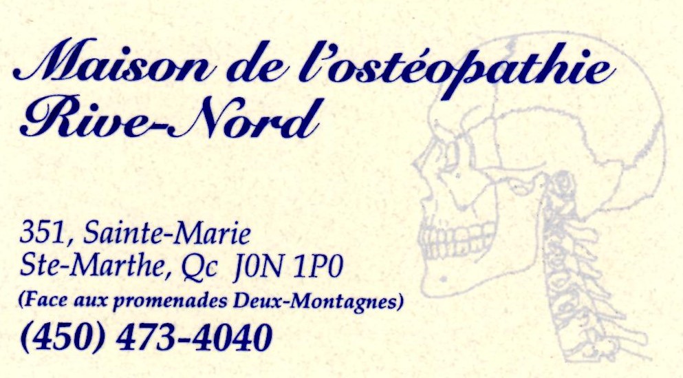 Maison de l'ostéopathie rive-nord