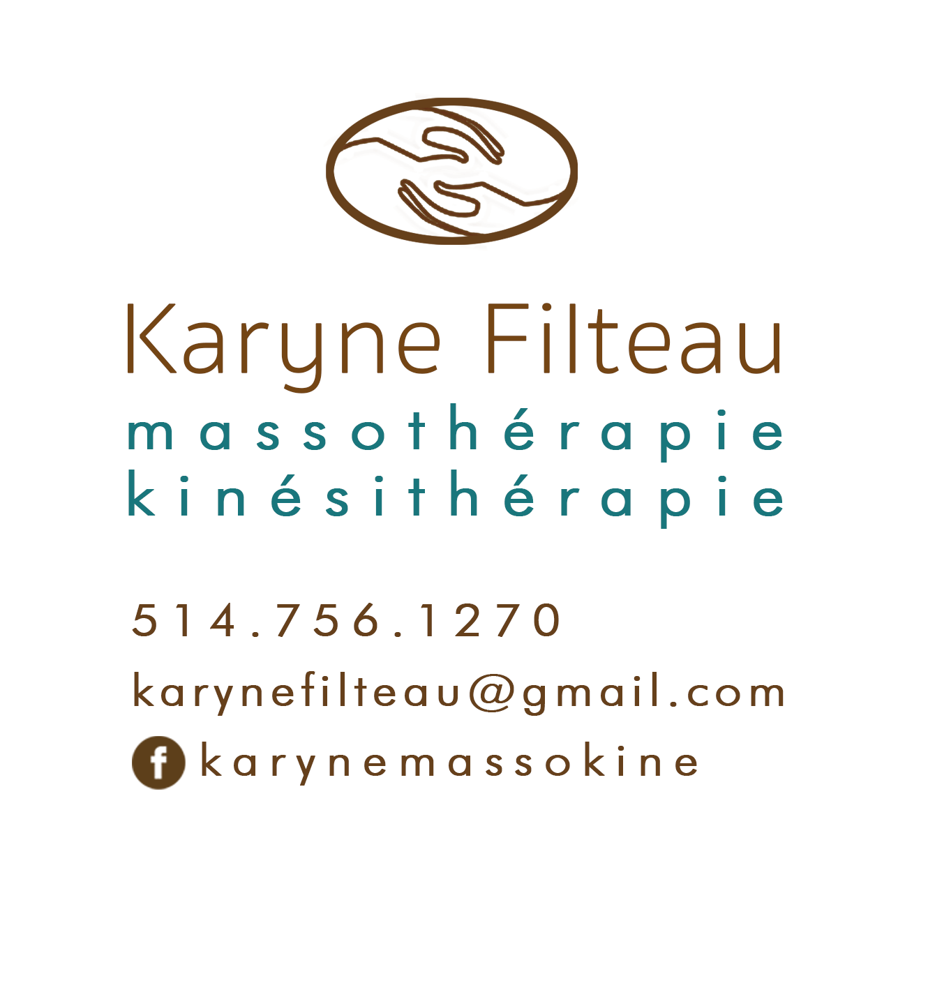 Karyne Filteau, Masso-Kinésithérapeute