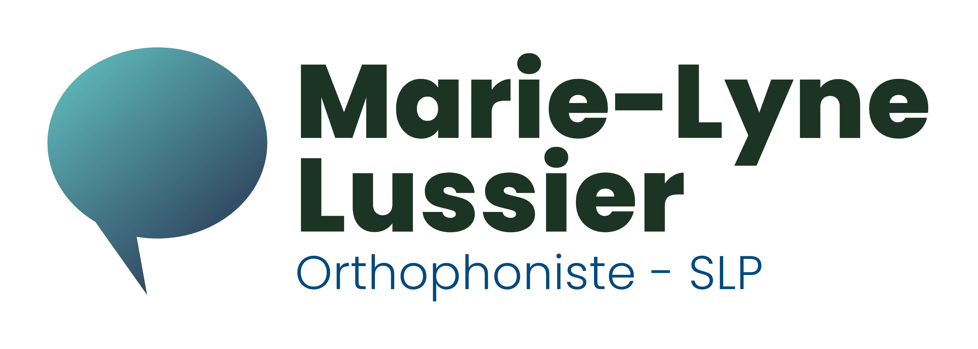 Marie-Lyne Lussier, Orthophoniste / Speech-Language Pathologist (SLP)