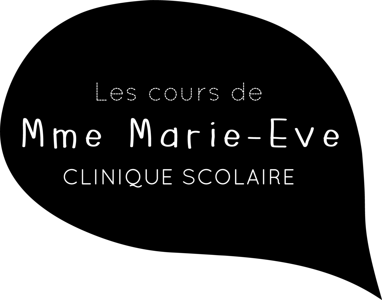 Les cours de Mme Marie-Ève