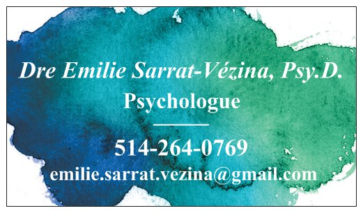 Clinique de Dre Emilie Sarrat-Vézina, psychologue