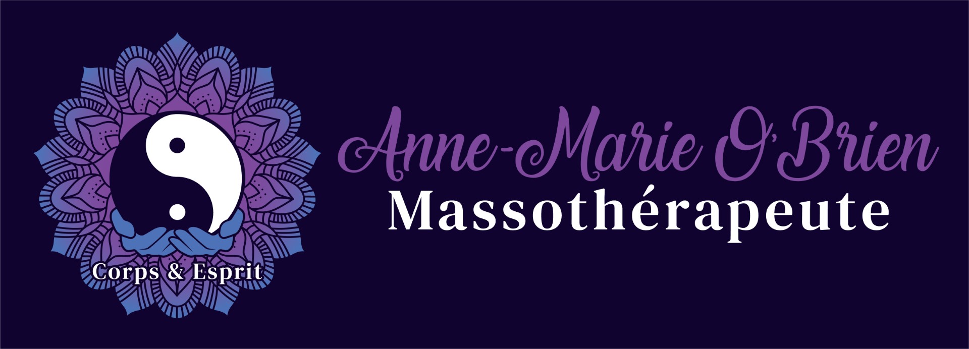 Anne-Marie O'Brien Massothérapeute à domicile et local fixe temps partiel