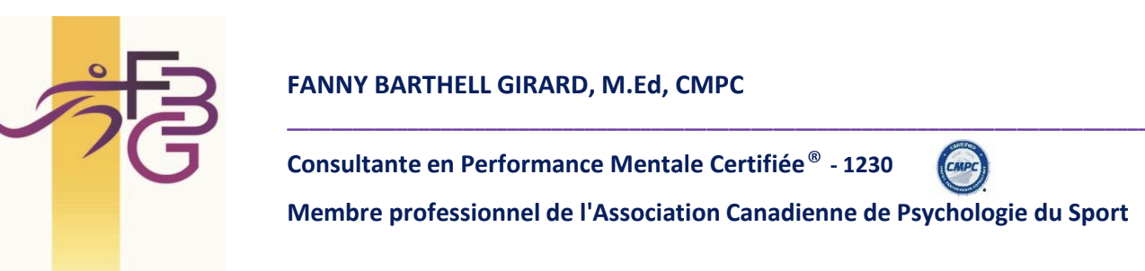 Performance mentale FBG
