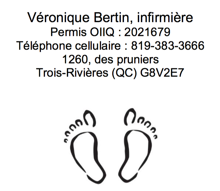 Véronique Bertin, infirmière en soin des pieds
