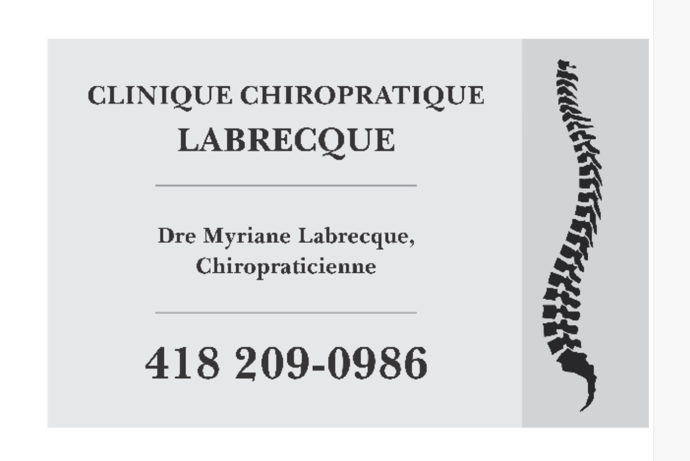 Clinique Chiropratique Labrecque