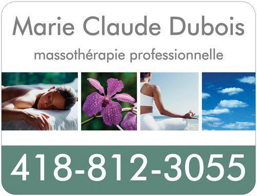 Marie Claude Dubois, massothérapie professionnelle