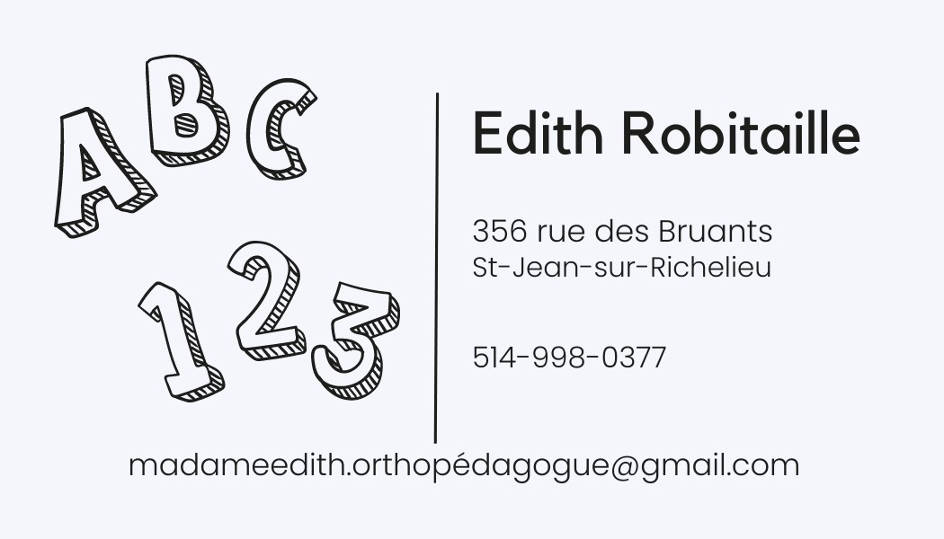 Madame Edith orthopédagogue